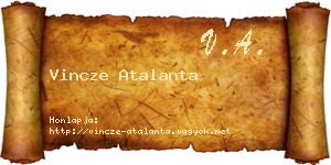 Vincze Atalanta névjegykártya